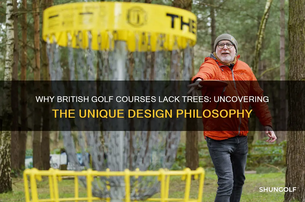 how come british golf courses dont have trees