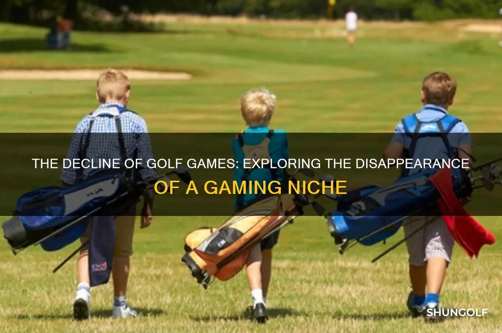 how come there are no more golf games