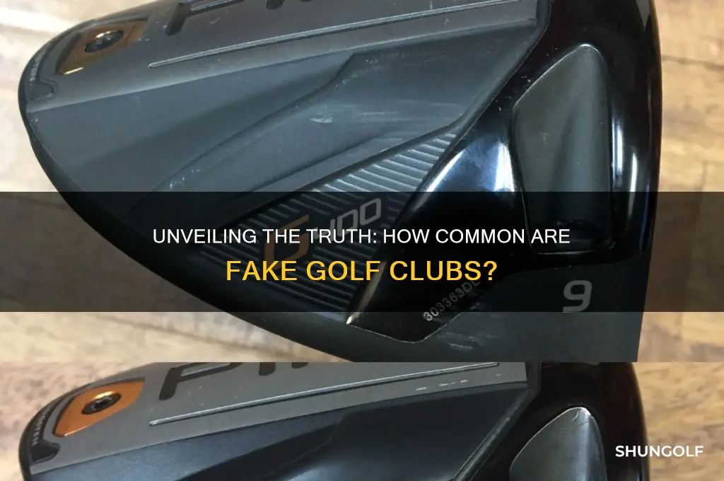 how common are fake golf clubs