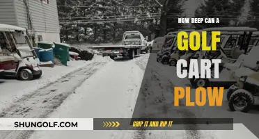 Exploring Golf Cart Plow Depth: How Deep Can It Go?