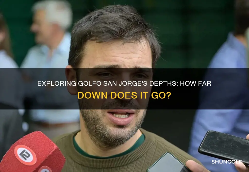 how deep is golfo san jorge
