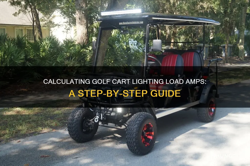 how di figure lighting load amps on a golf cart