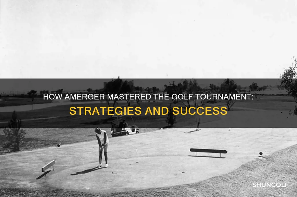 how did amerger play golf tournament