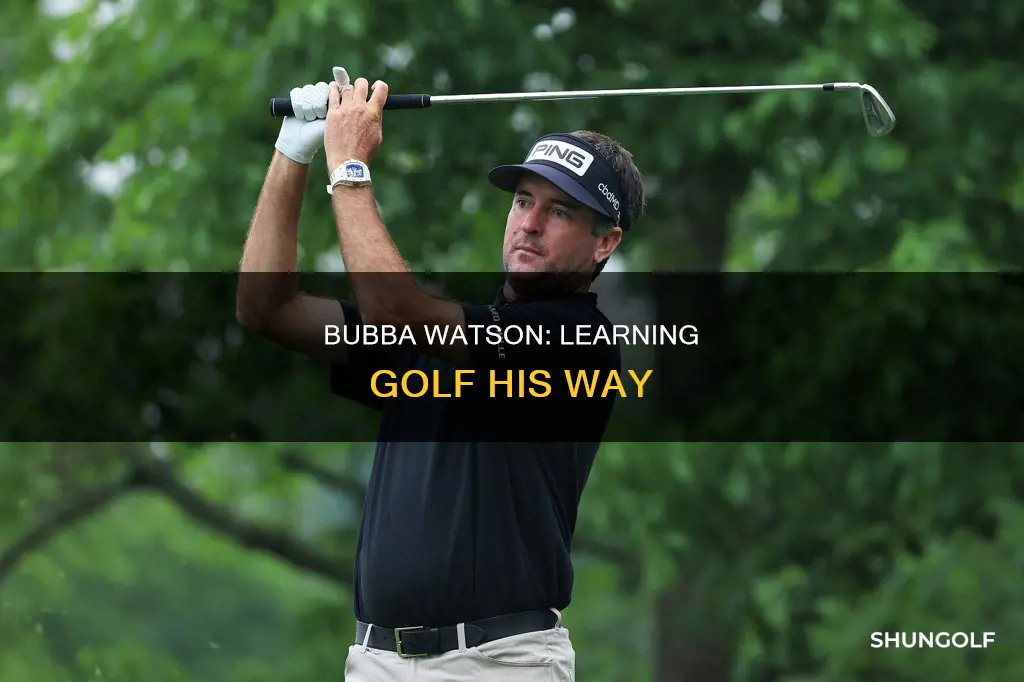 how did bubba watson learn golf