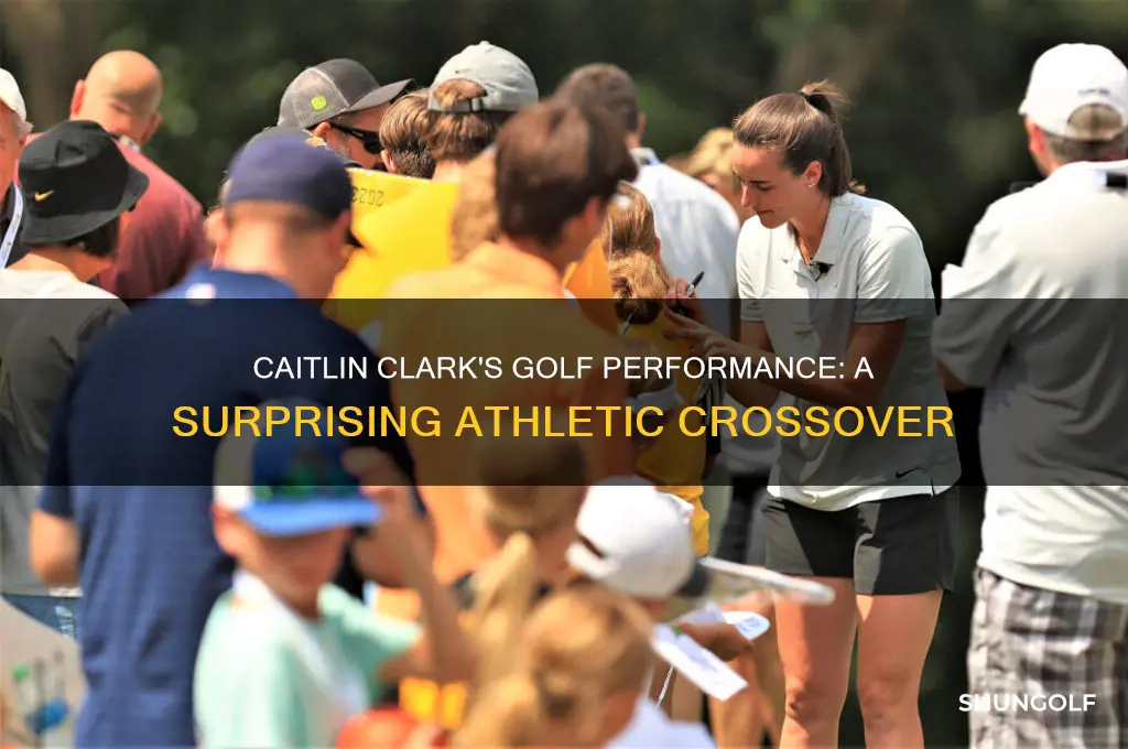 how did caitlin clark do in golf