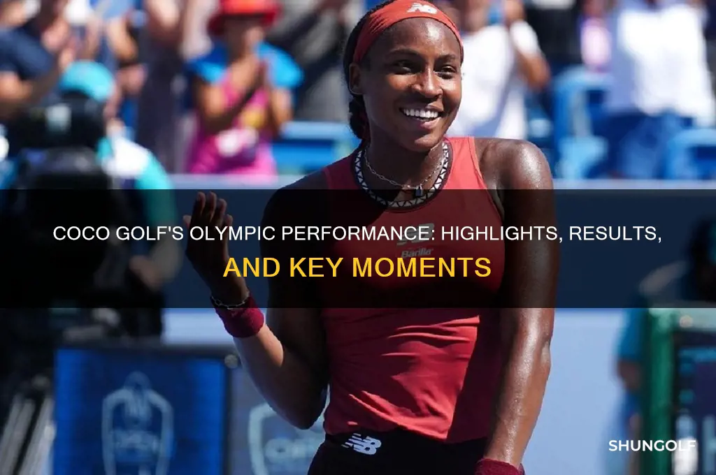 how did coco golf do in the olympics