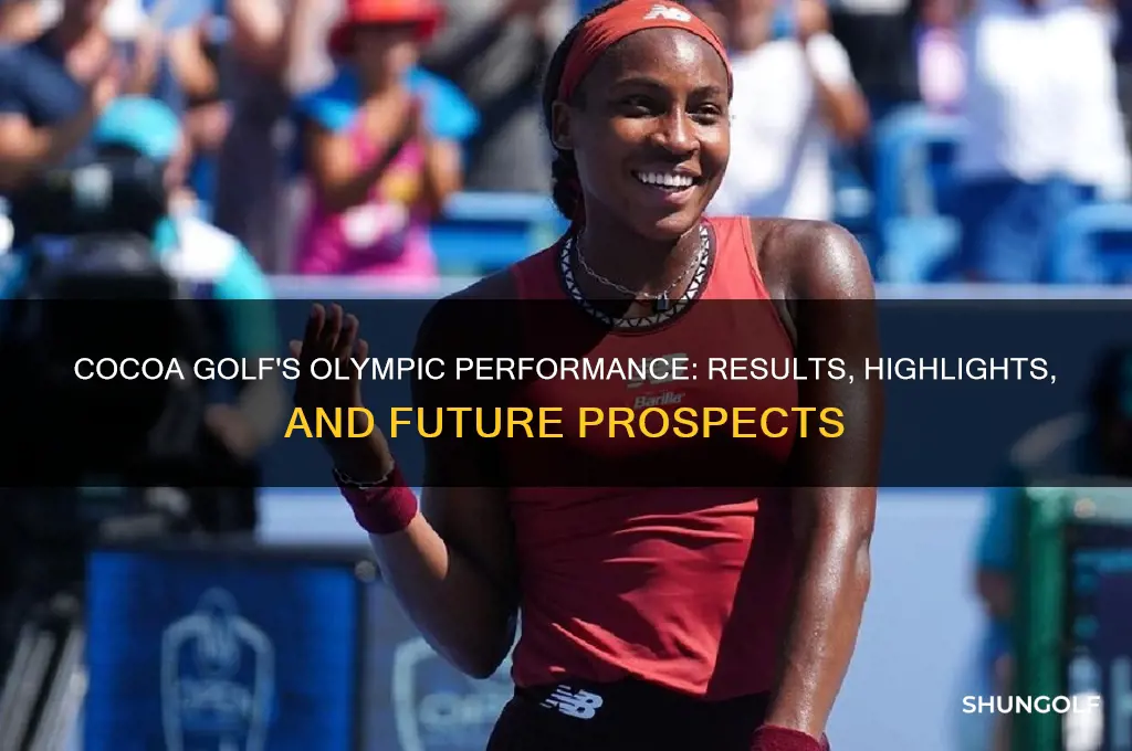 how did cocoa golf do in the olympics