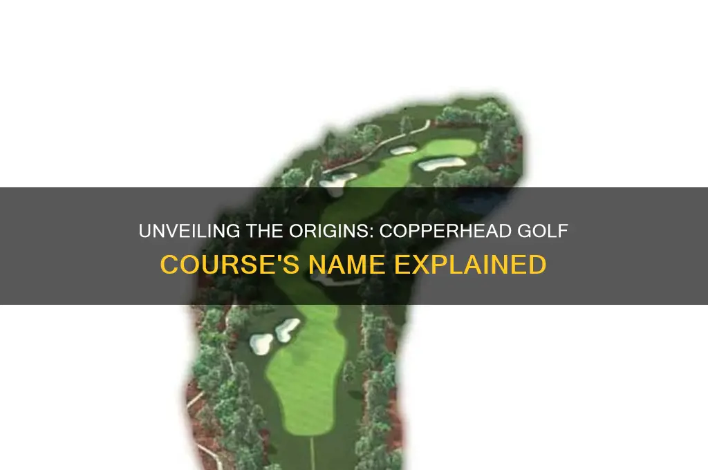 how did copperhead golf course get its name