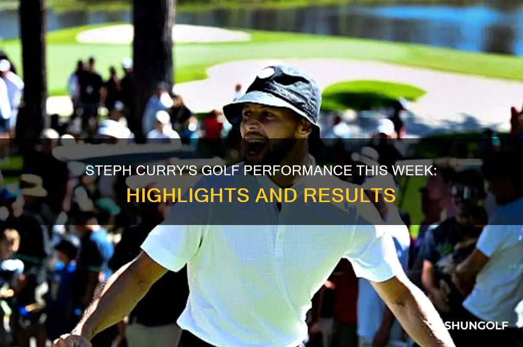 how did curry do in golf this week