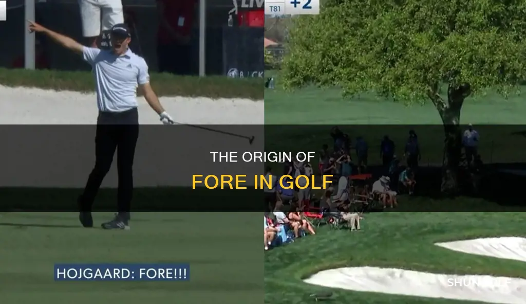 how did fore originate in golf