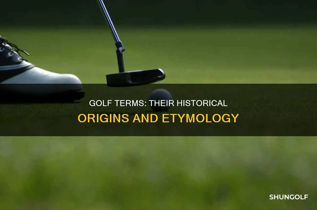 how did golf terms originate