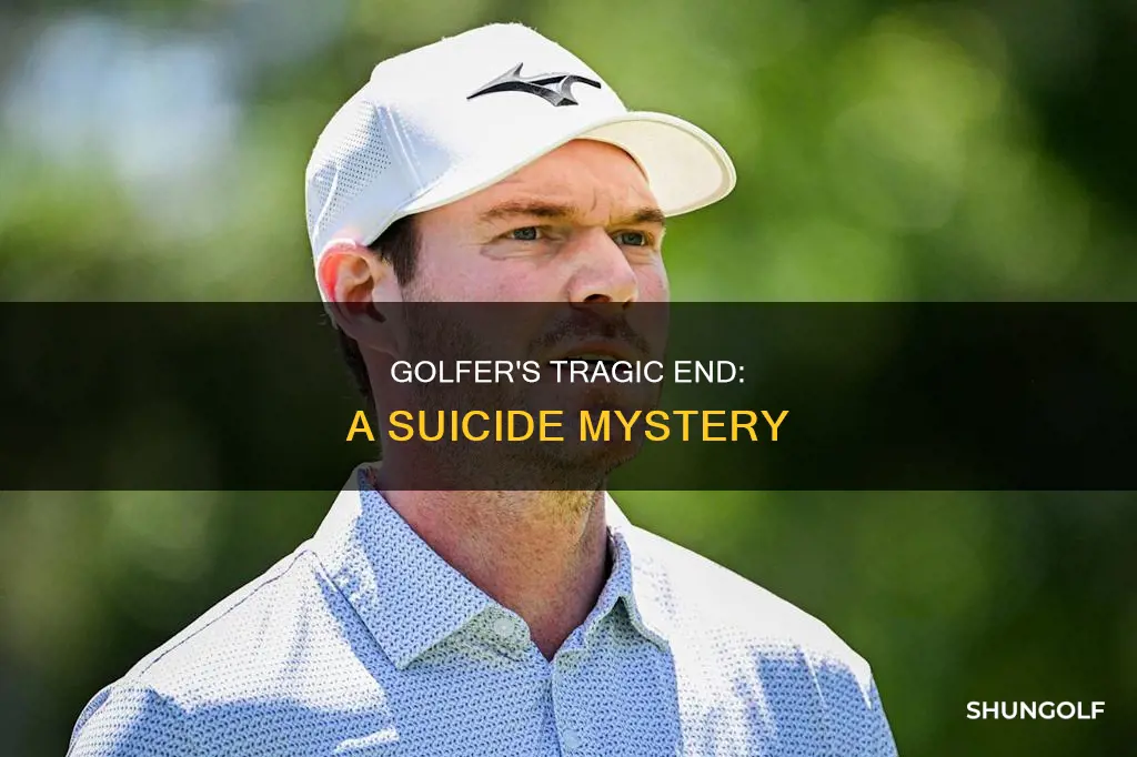 how did golfer commit suicide