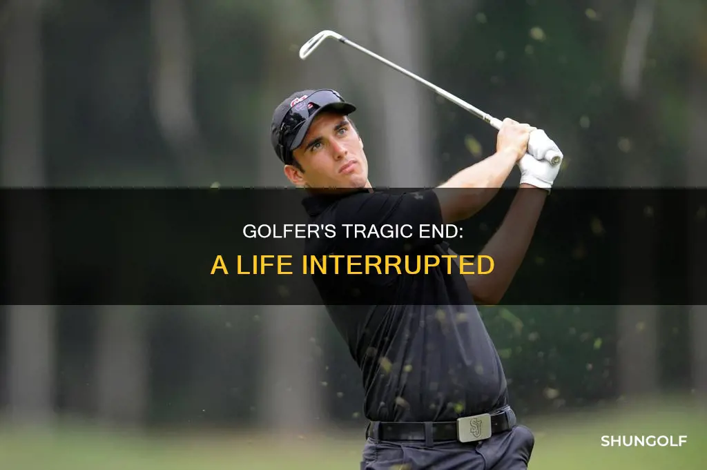 how did golfer take his life