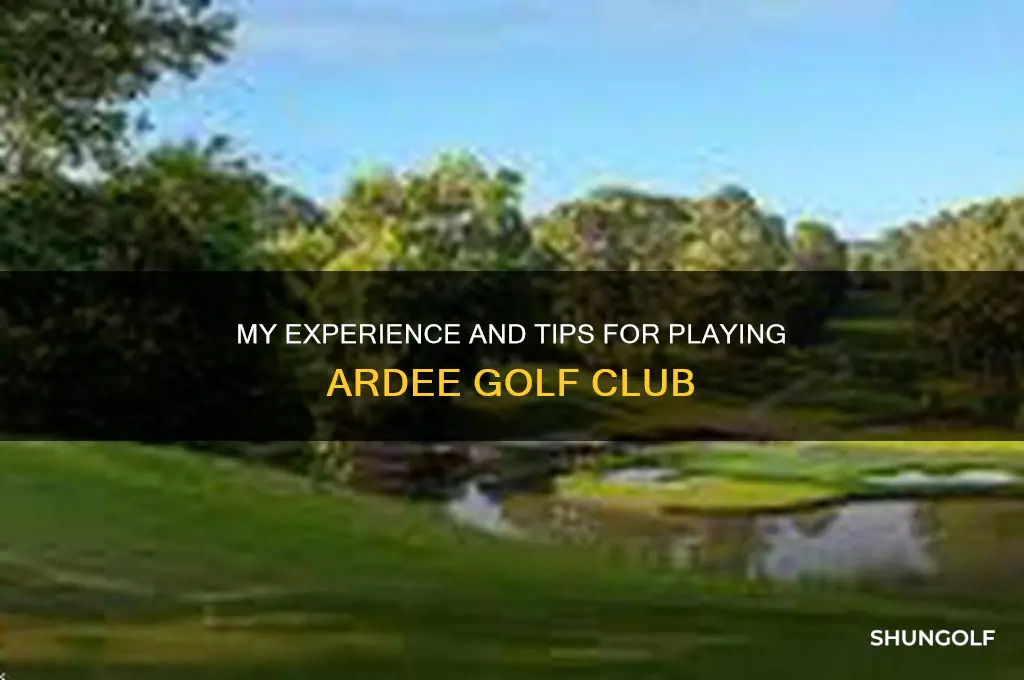 how did i do ardee golf club