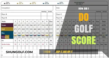 Golf Scoring: How I Improved My Game