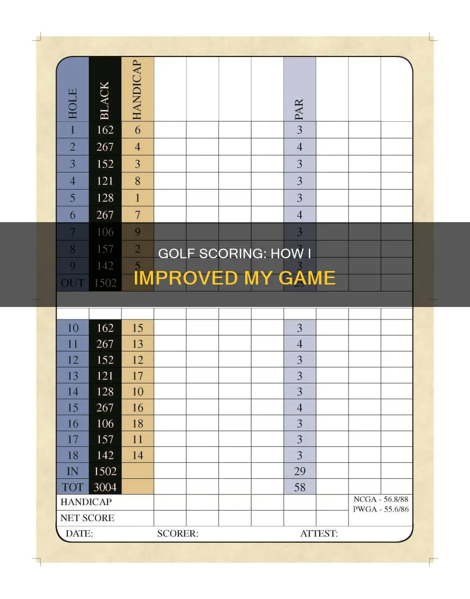 how did i do golf score