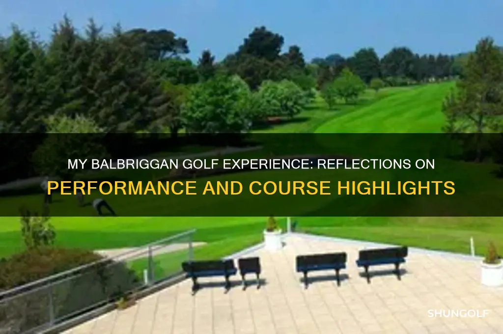 how did i do in balbriggan golf