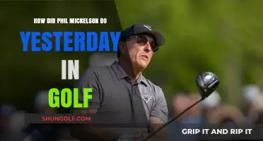 Phil Mickelson's Performance Yesterday: A Breakdown of His Golf Round