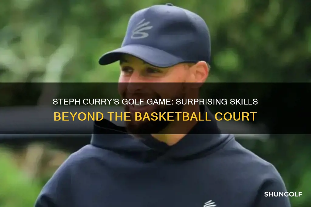 how did stephan curry do playing golf