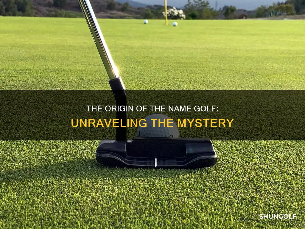 how did the name golf originate