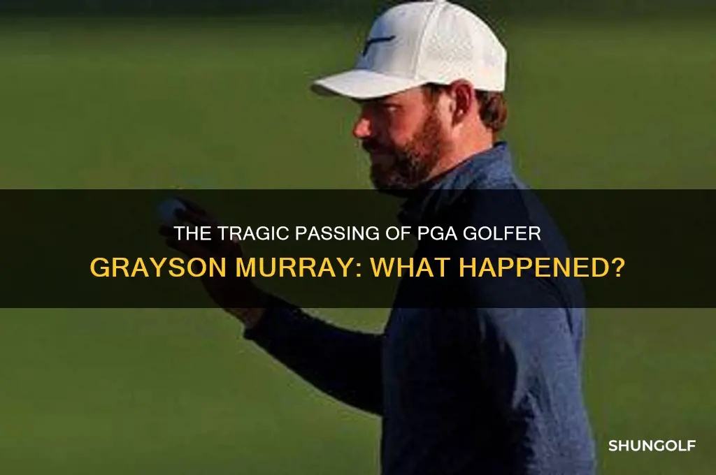 how did the pga golfer grayson die