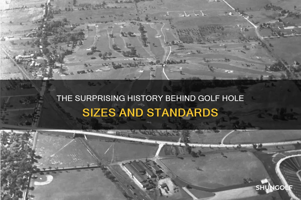 how did they decide how big golf holes