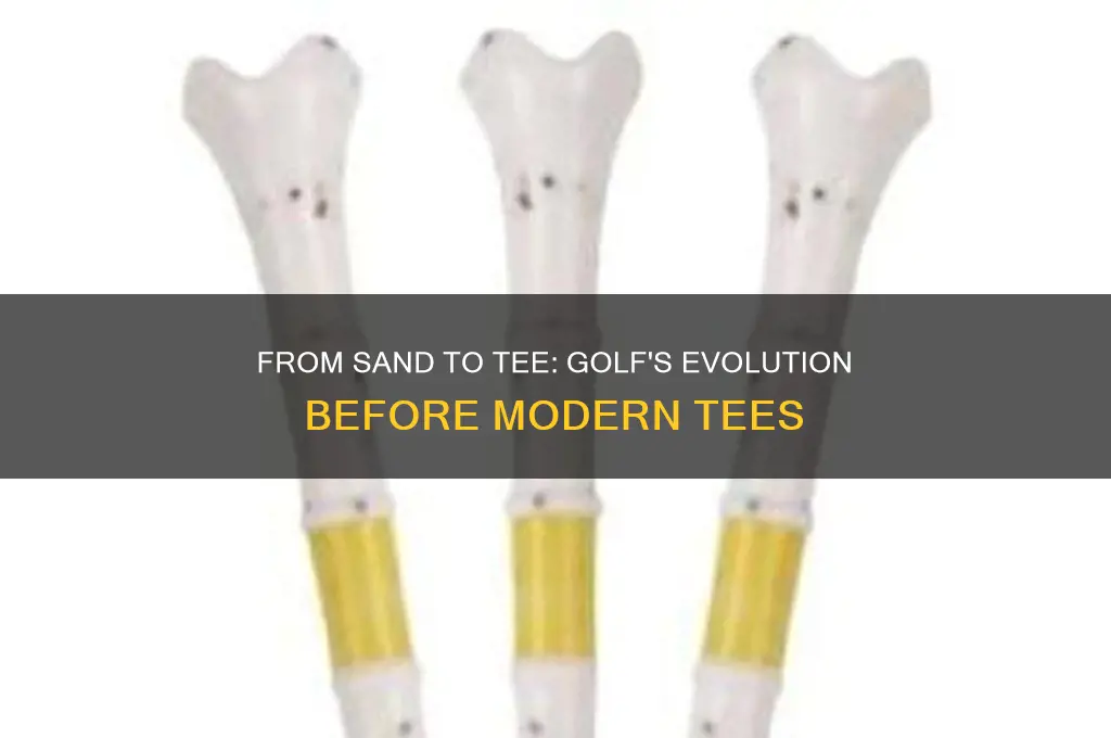 how did they tee up in golf before the tee