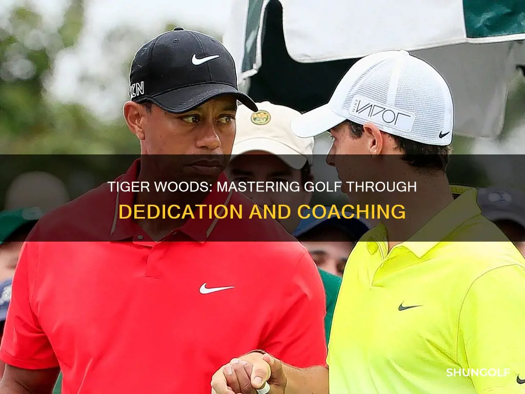 how did tiger woods learn golfing