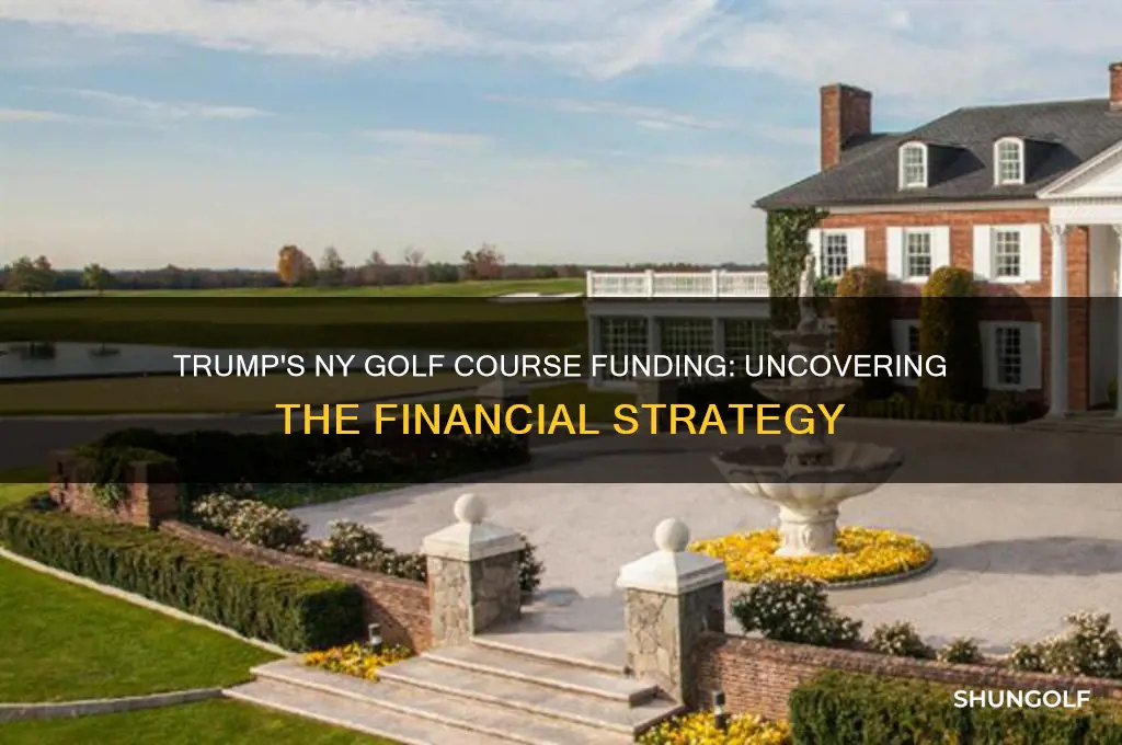 how did trump pay for golf course in ny