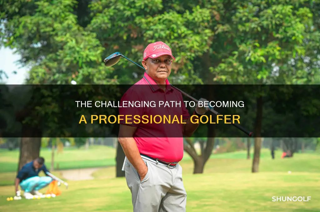 how difficult is it to become a professional golfer