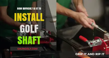 Mastering the Golf Shaft Installation: A Beginner's Guide