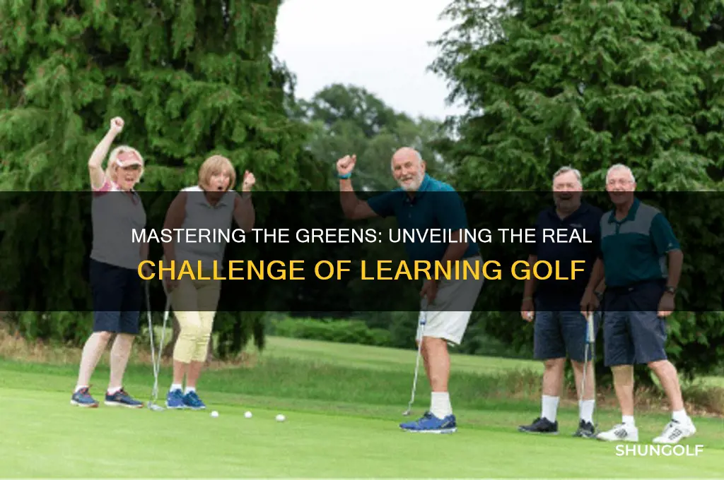 how difficult is it to learn golf