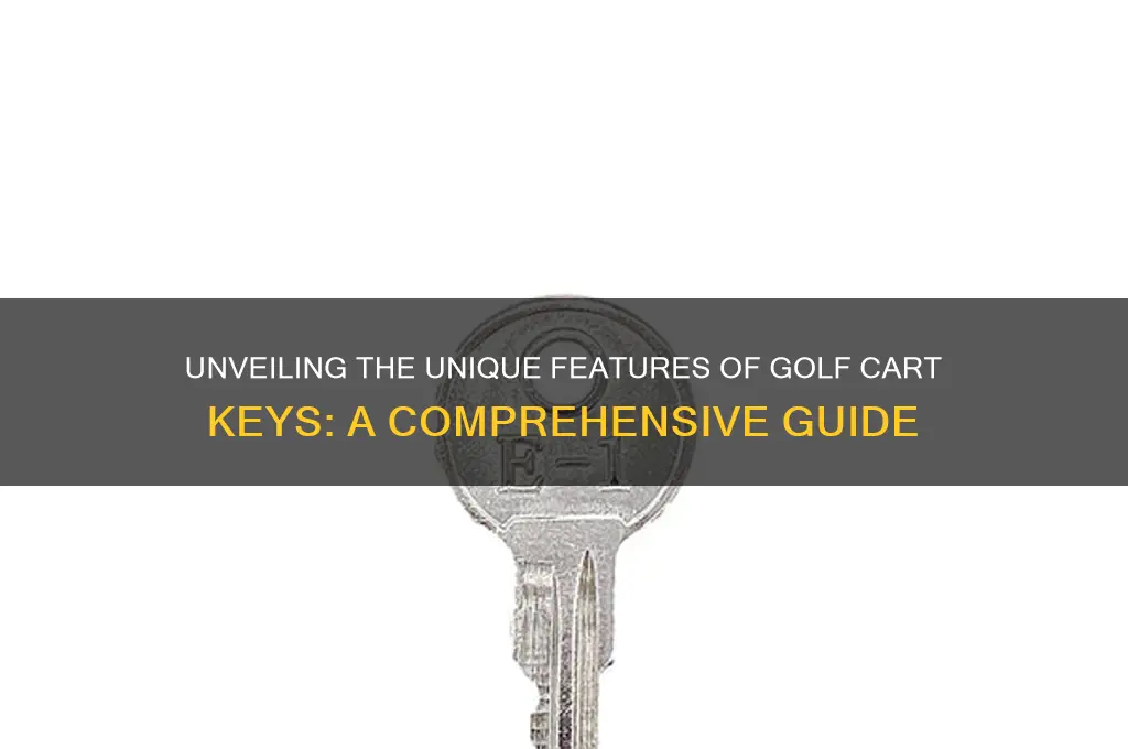 how distinct are golf cart keys