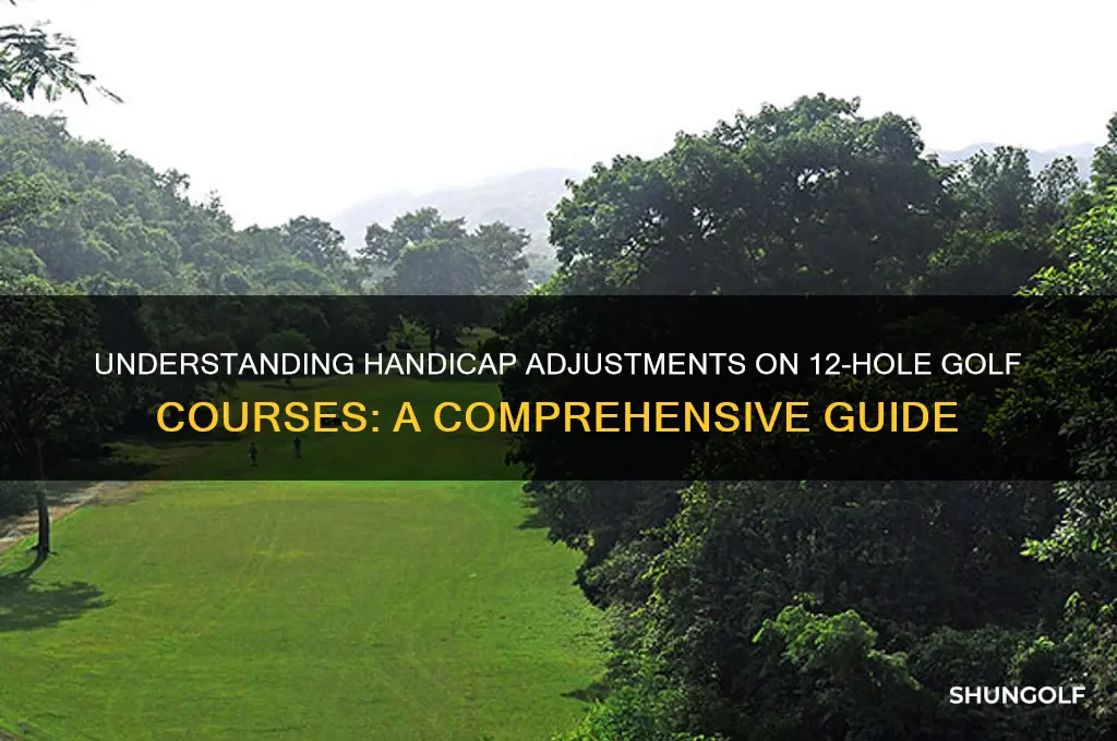 how do 12 hole golf courses work with handicap