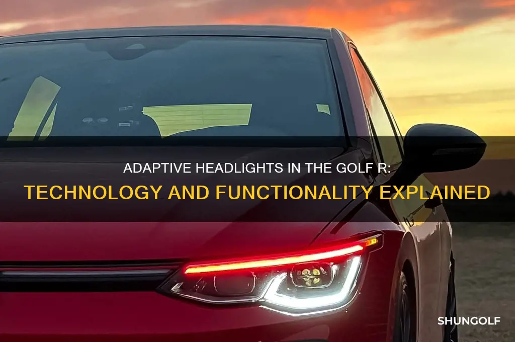 how do adaptive headlights work in a golf r