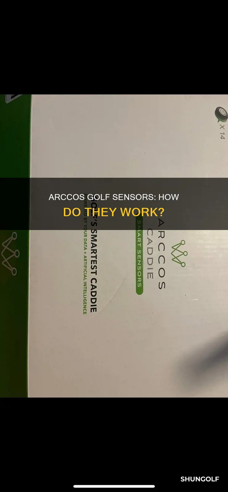 how do arccos golf sensors work