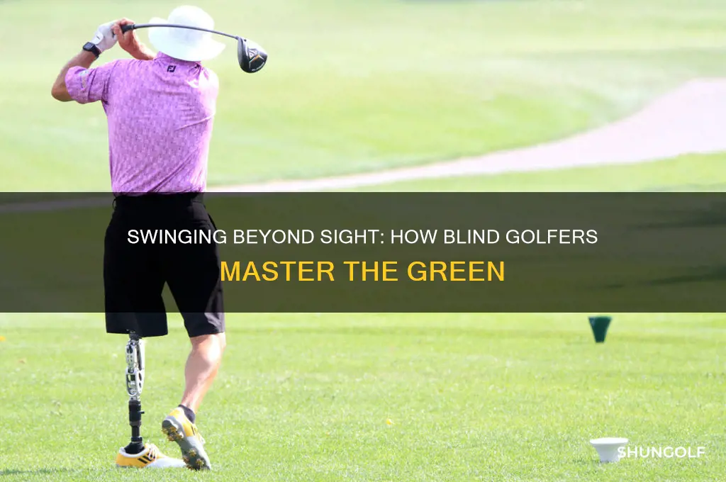 how do blind people play golf