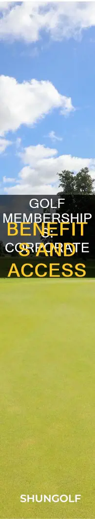 how do corporate golf memberships work