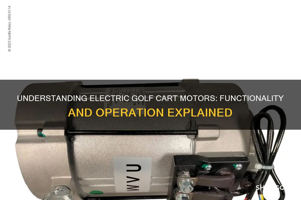 how do electric golf cart motors work