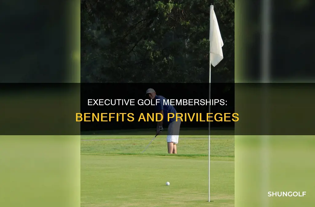 how do executive golf memberships work