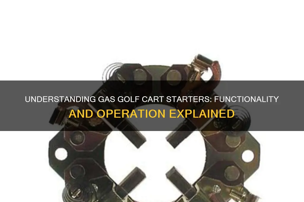 how do gas golf cart starters work