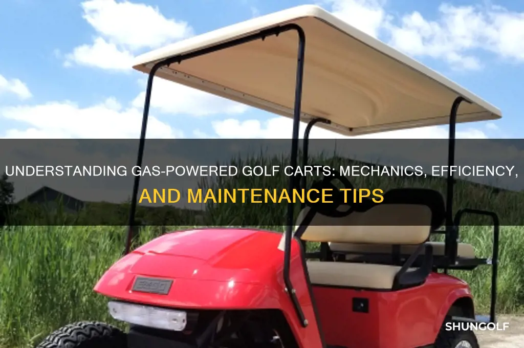 how do gas powere golf carts work