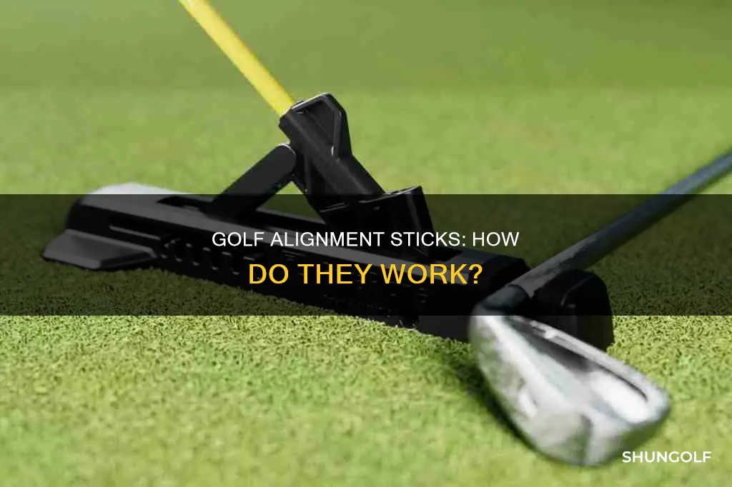 how do golf alignment sticks work