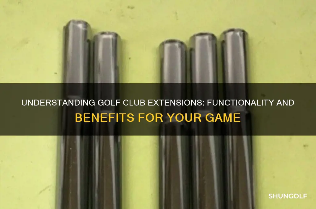 how do golf club extensions work
