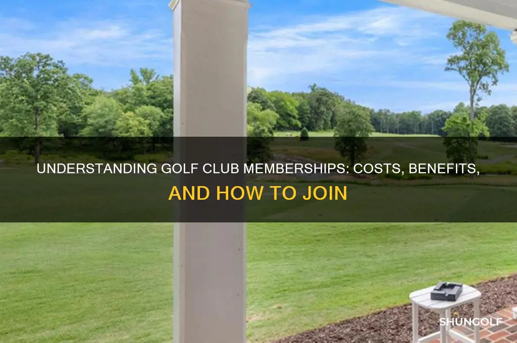 how do golf club memberships work