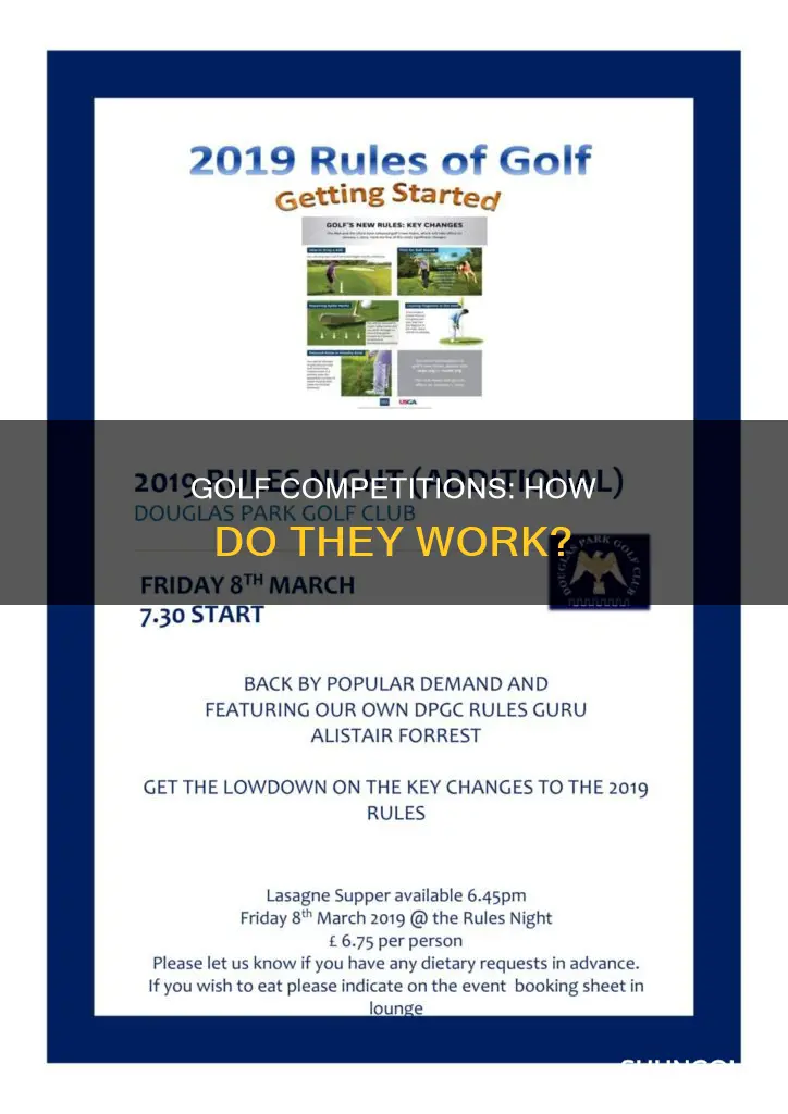 how do golf competitions work