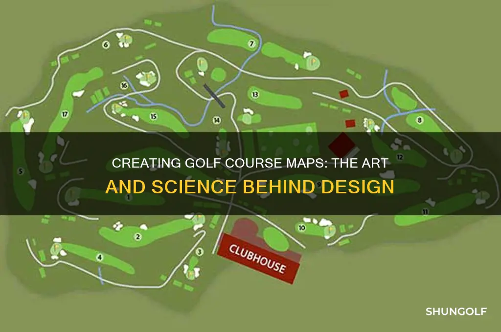 how do golf course create the course maps
