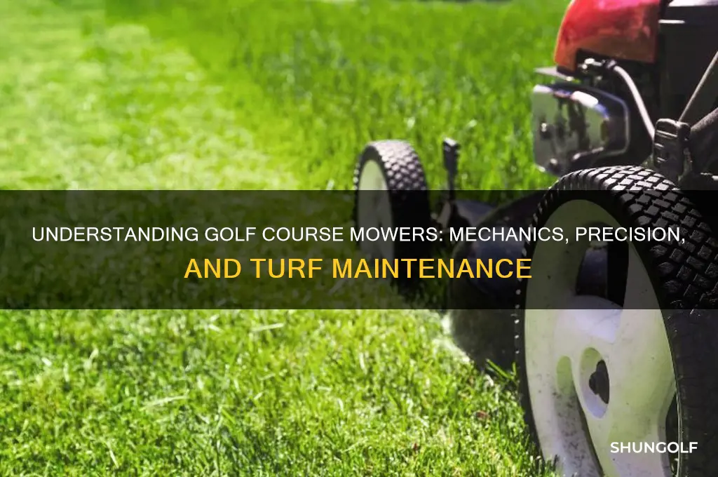 how do golf course mowers work