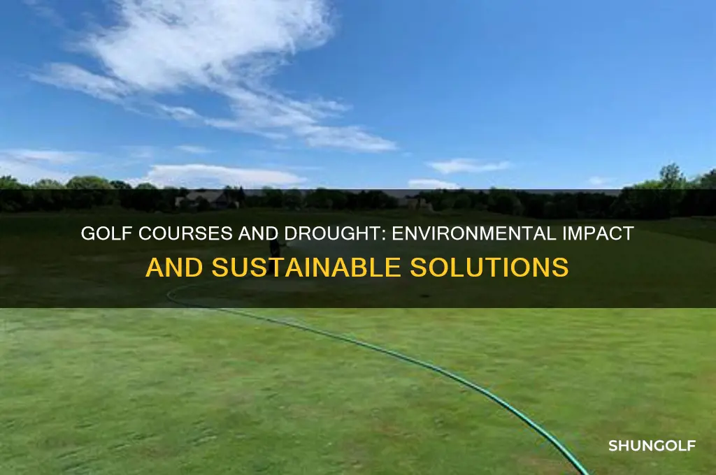 how do golf courses affect drought
