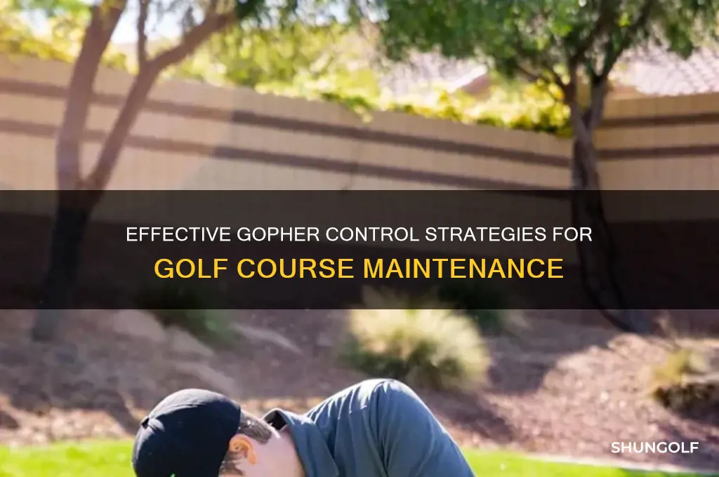 how do golf courses control gophers